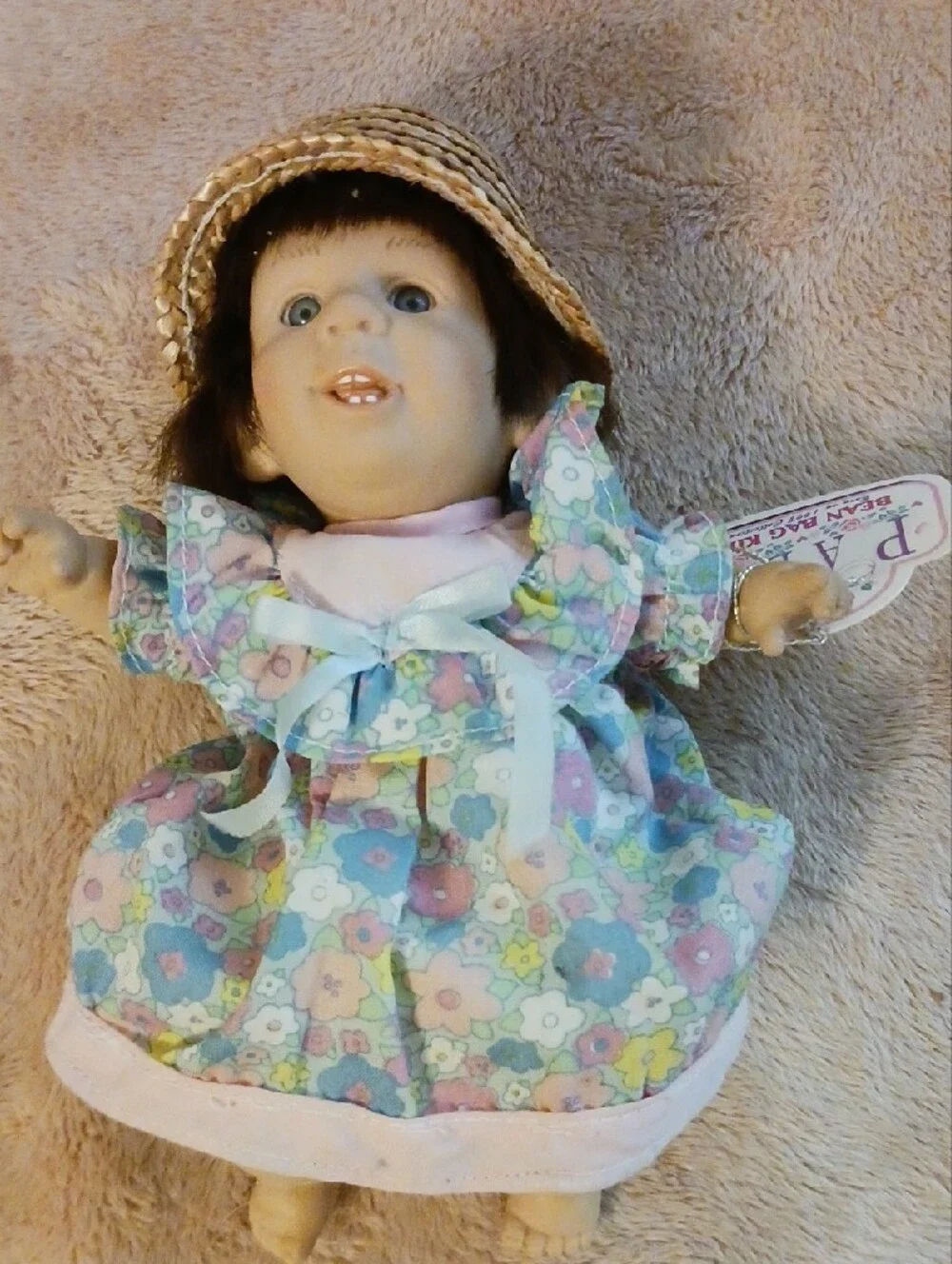 Floral Baby Doll in Pastel Pink, Blue & Mint